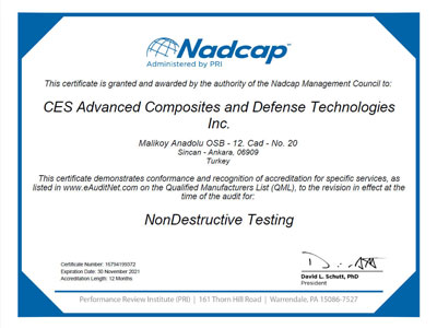 CES Achieves NADCAP Composite Accreditation