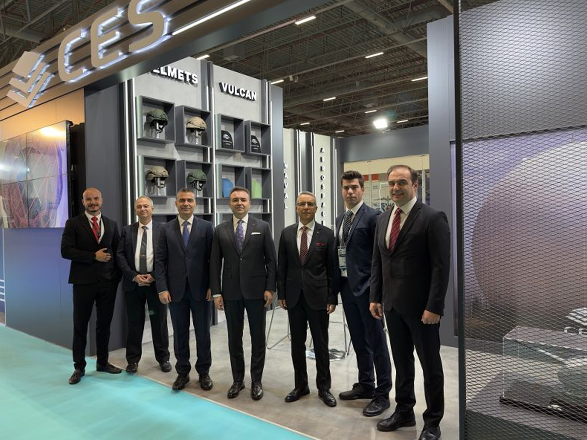 The team posing in front of the CES stand at SAHA EXPO 2024